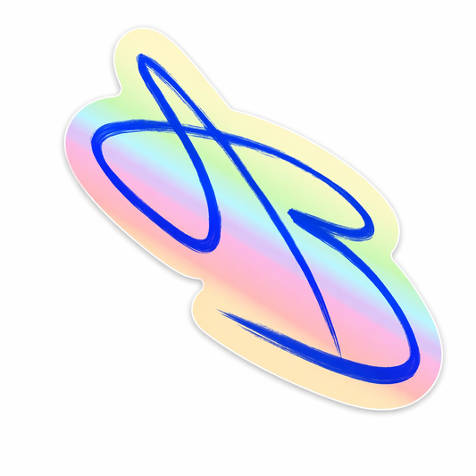 HOLOGRAPHIC AB Signature Logo Sticker